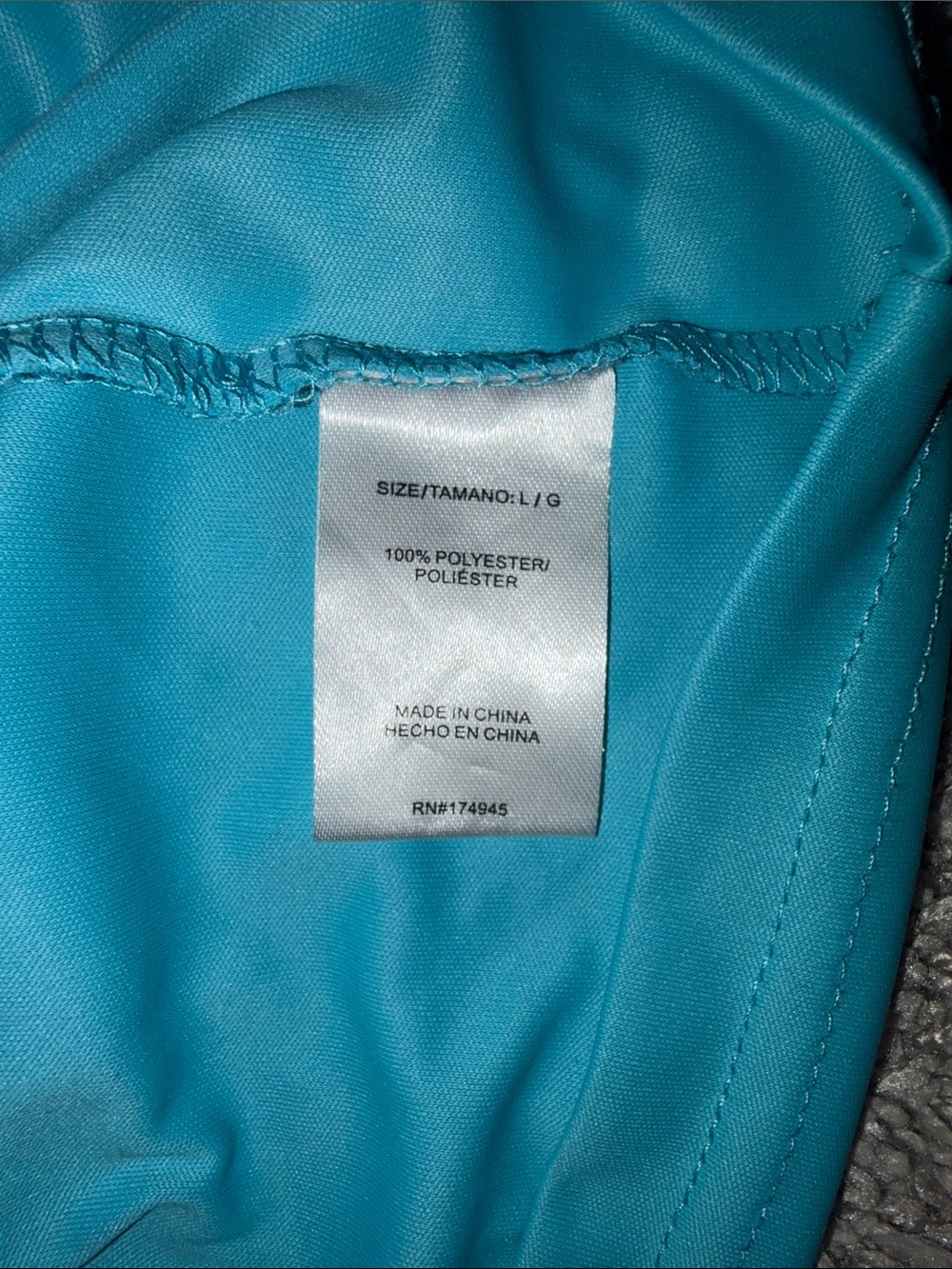 Reel Life Men’s Long Sleeve Performance Tee - Aqua - Picture 4 of 5